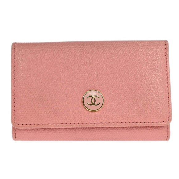 Chanel Pink Calfskin Key Case Small Good 196133 - Picture 1 of 8